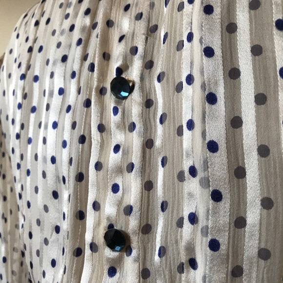 ❤️SOLD❤️PAULINE TRIGERE Silk Billowed Sleeve Dress - Picture 7 of 8